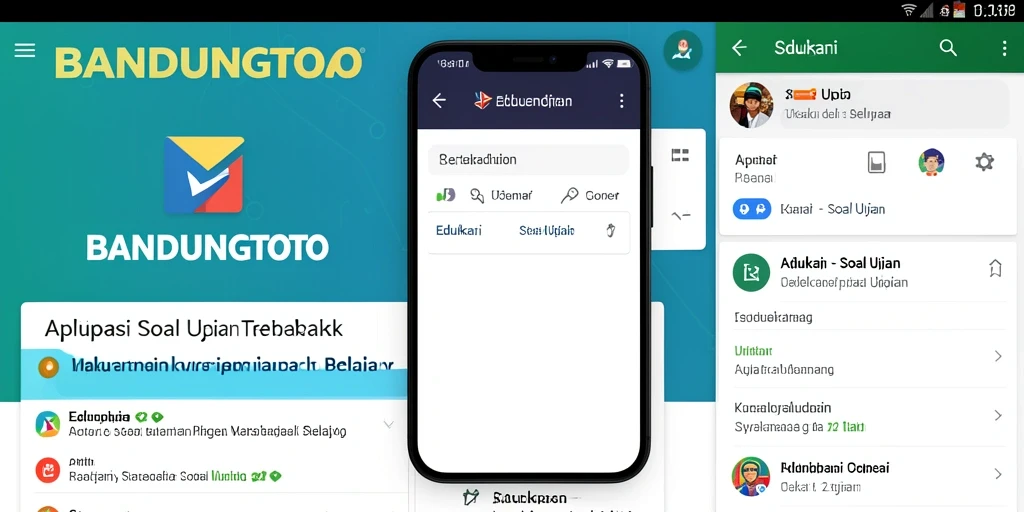 Antarmuka BANDUNGTOTO yang menampilkan soal-soal ujian interaktif.