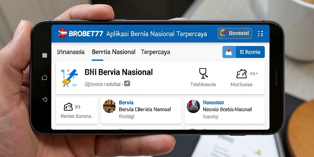 Antarmuka menarik dan fungsional dari aplikasi Berita Nasional.