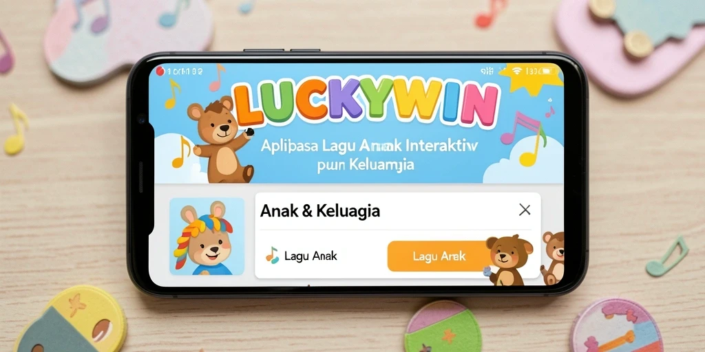 Antarmuka aplikasi LUCKYWIN yang cerah dan interaktif.