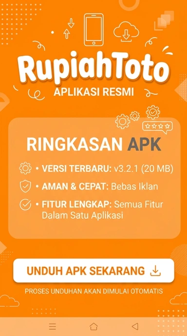 Tampilan halaman APK rupiahtoto